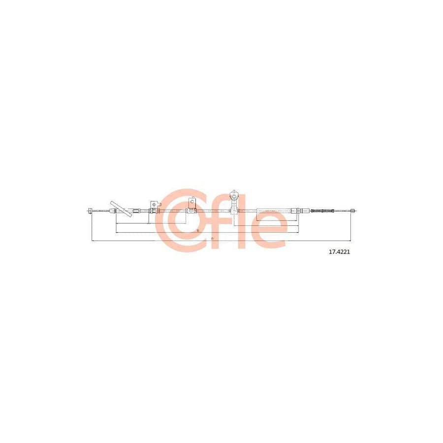 Cofle 17.4221 Hand Brake Cable for Honda Hr-V I (Gh)