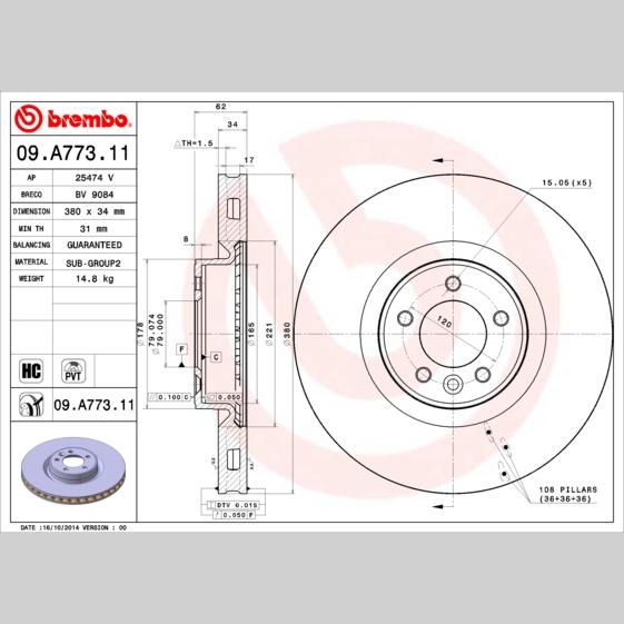 4 RIDE AB18-3259 Disc Brake Caliper Repair Kit