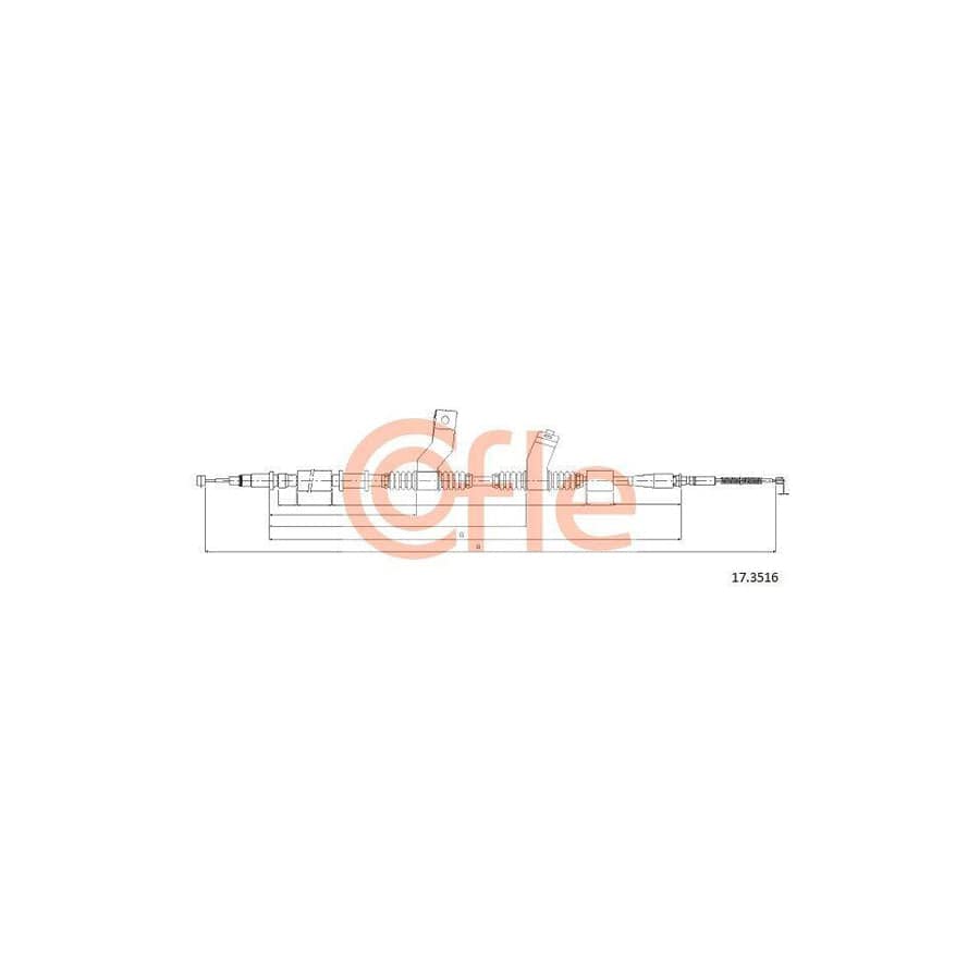 Cofle 17.3516 Hand Brake Cable