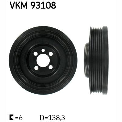 SKF VKM93108 Crankshaft Belt Pulley