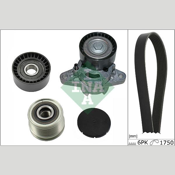INA 529016420 V-Ribbed Belt Set