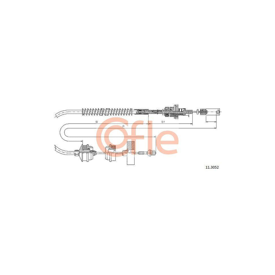 Cofle 92.11.3052 Clutch Cable for Peugeot 605 Saloon