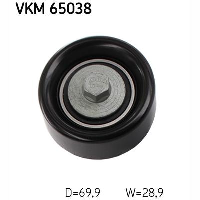SKF VKM65038 V-Ribbed Belt Deflection/Guide Pulley