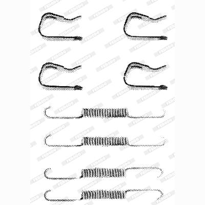 QUICK BRAKE QB105-0522 Brake Shoes Accessory Kit