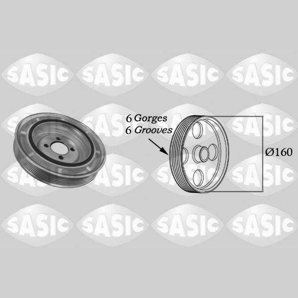 SASIC SAS2156012 Crankshaft Belt Pulley