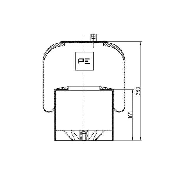 PETERS 084.261-72 Air Suspension Bellow