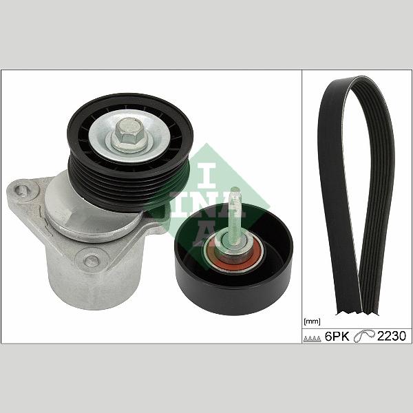 INA 529039410 V-Ribbed Belt Set