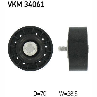 SKF VKM34061 V-Ribbed Belt Deflection/Guide Pulley
