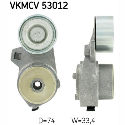 SKF VKMCV53012 V-Ribbed Belt Tensioner Pulley