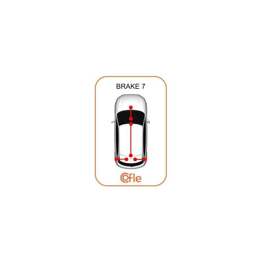 Cofle 92.20.160B507 Hand Brake Cable for Jeep Cherokee III (Kj)
