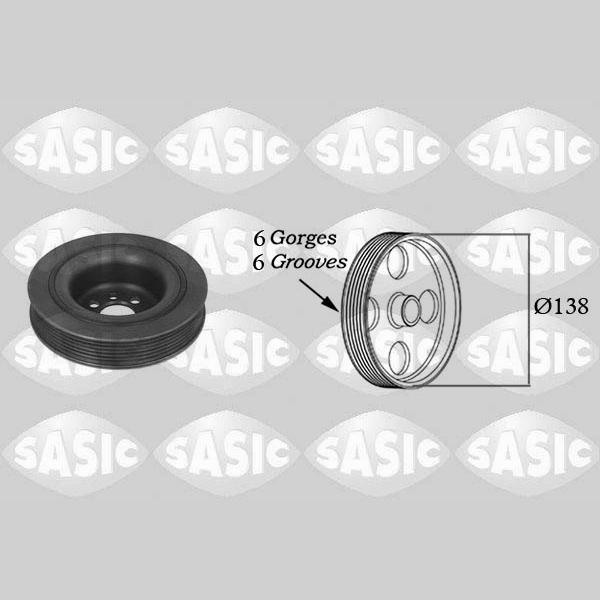 SASIC SAS9001800 Crankshaft Belt Pulley