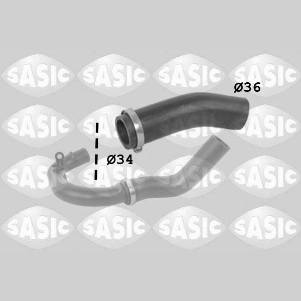 SASIC SAS3336208 Charge Air Hose