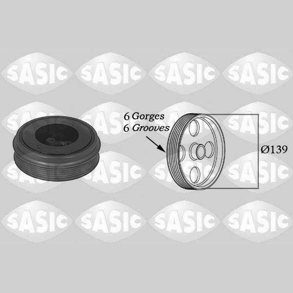 SASIC SAS9001803 Crankshaft Belt Pulley