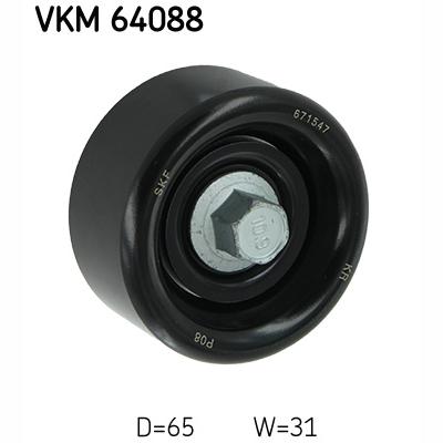 SKF VKM64088 V-Ribbed Belt Deflection/Guide Pulley