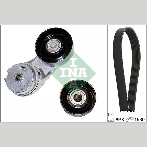 INA 529033110 V-Ribbed Belt Set