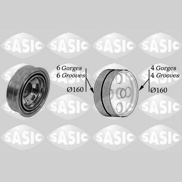 SASIC SAS2156043 Crankshaft Belt Pulley