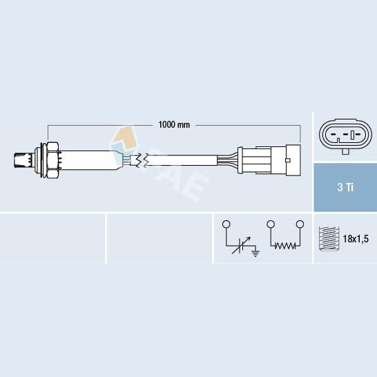 FAE AE77182 Lambda Sensor