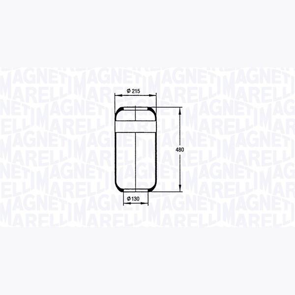 MAGNETI MARELLI 030607020044 Compressed-Air System Air Tank