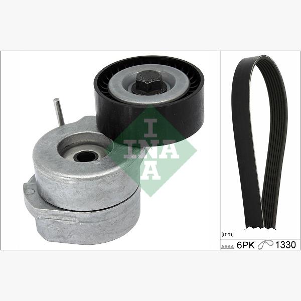 INA 529034710 V-Ribbed Belt Set