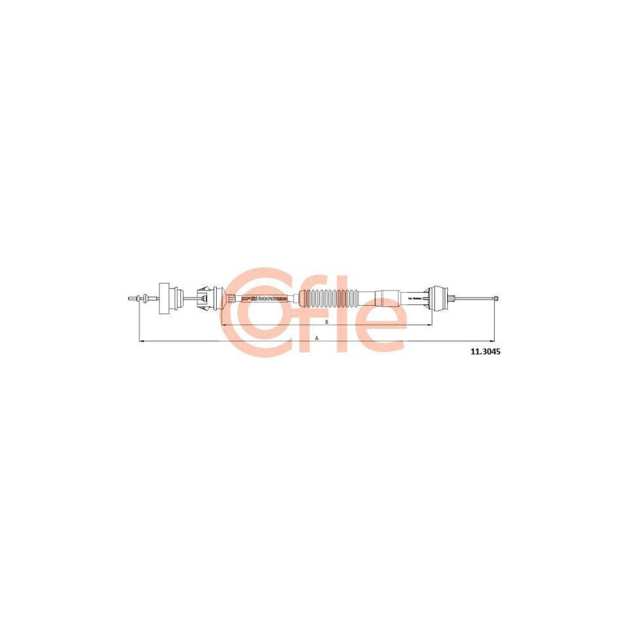 Cofle 11.3045 Clutch Cable for Peugeot 306