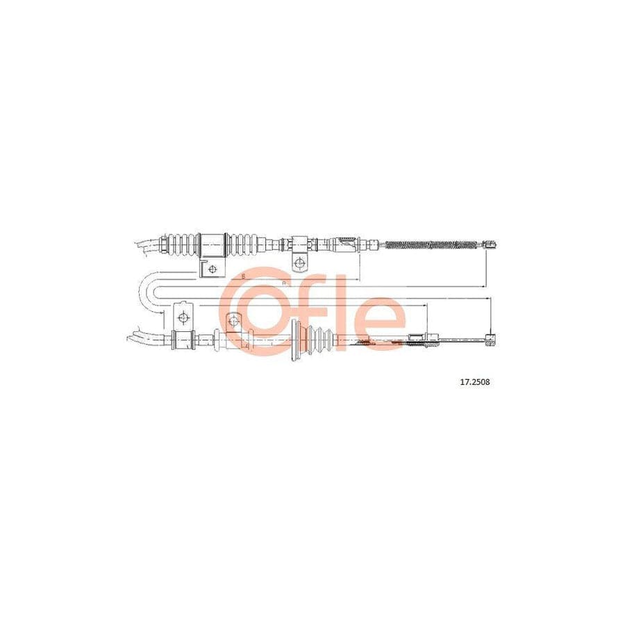 Cofle 17.2508 Hand Brake Cable