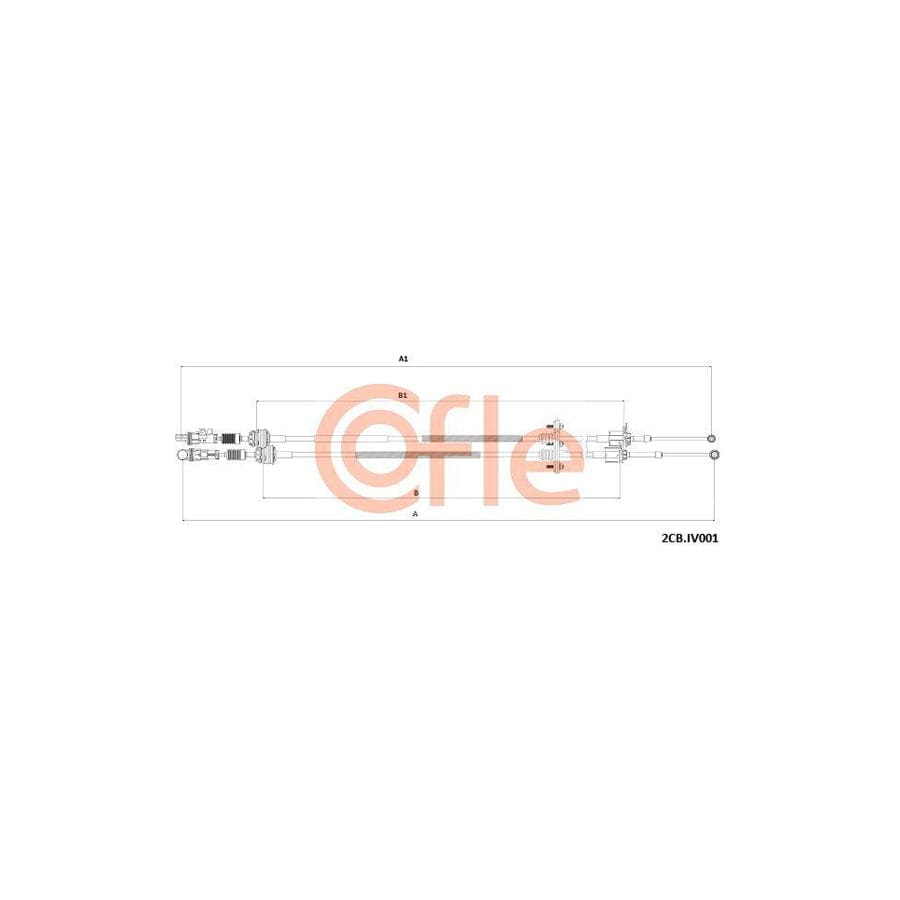 Cofle 92.2Cb.Iv001 Cable, Manual Transmission for Iveco Daily IV Platform / Chassis