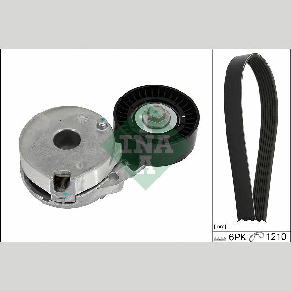 INA 529051210 V-Ribbed Belt Set