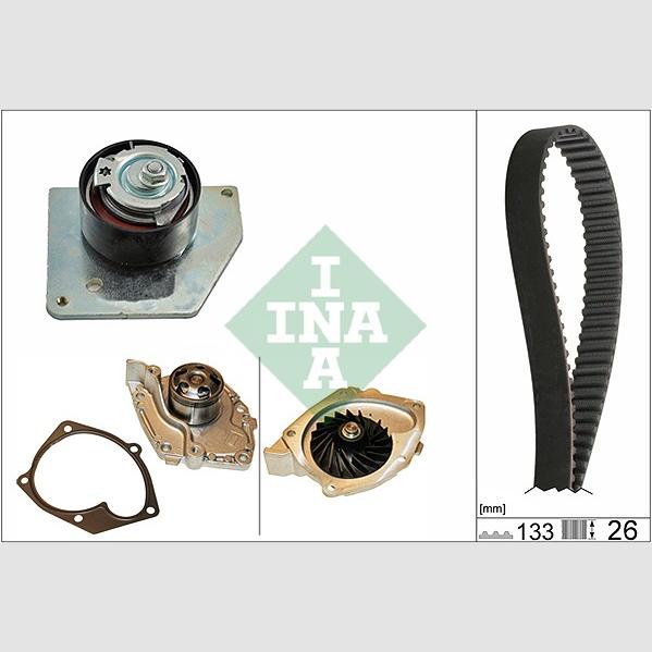 INA 530057930 Water Pump & Timing Belt Kit