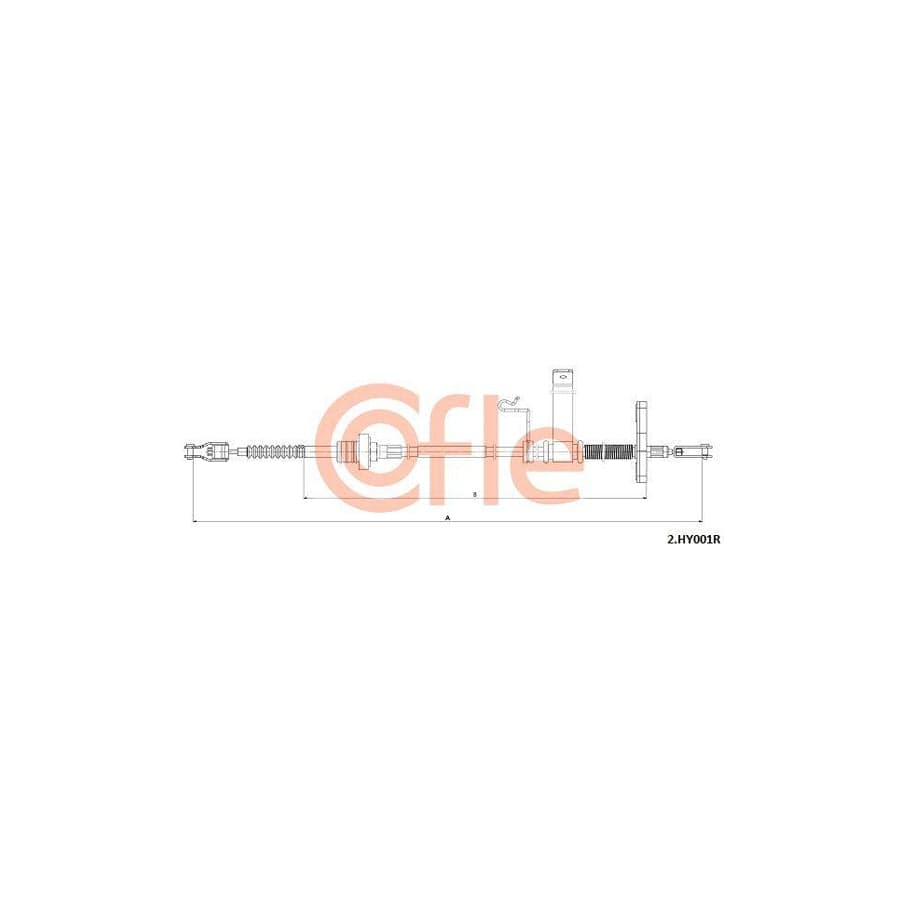 Cofle 2.Hy001R Clutch Cable for Hyundai I10 I (Pa)