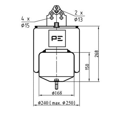 PETERS 084.306-71 Air Suspension Bellow