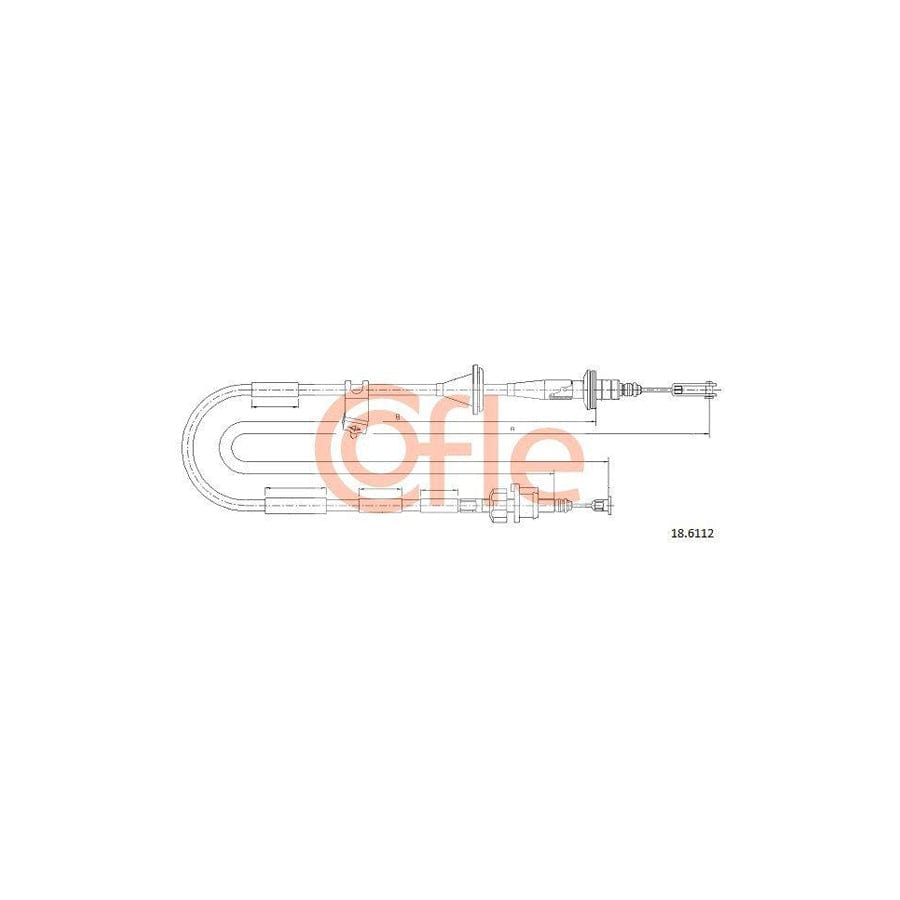 Cofle 18.6112 Clutch Cable for Suzuki Jimny (Fj) Off-Road