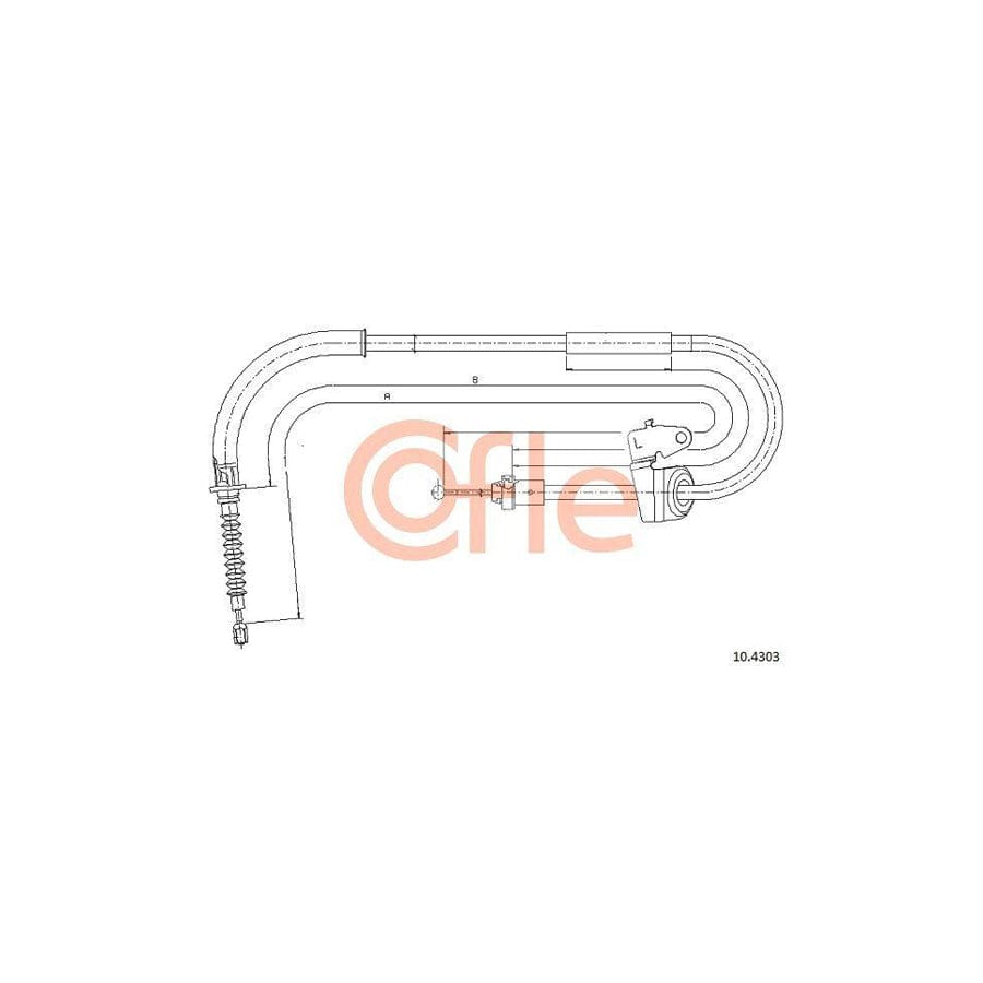 Cofle 10.4303 Hand Brake Cable
