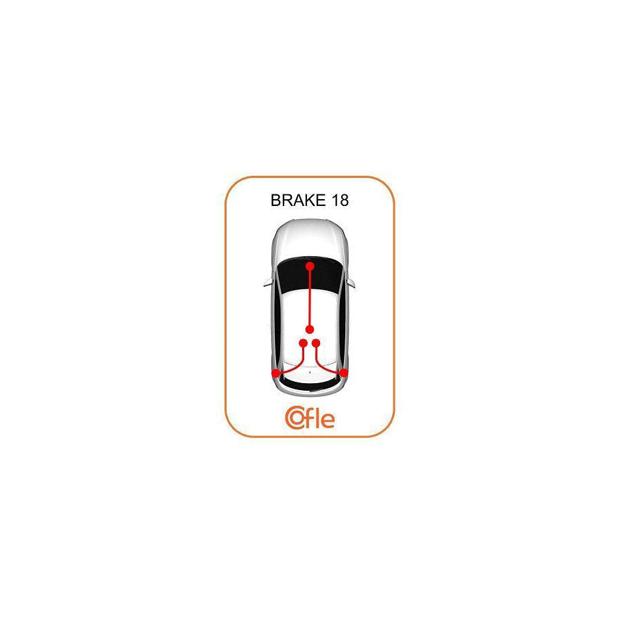 Cofle 92.17.1235 Hand Brake Cable for Toyota Hiace