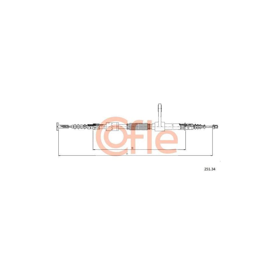 Cofle 92.251.34 Hand Brake Cable