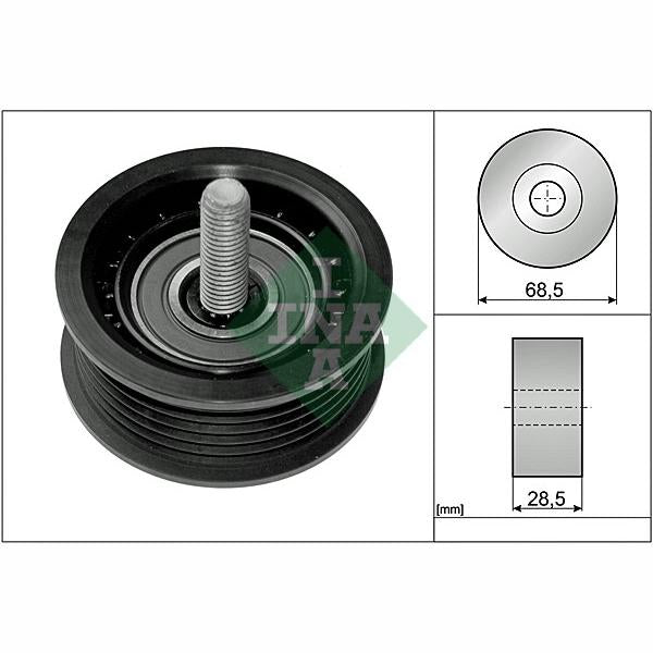 INA 532074510 V-Ribbed Belt Deflection/Guide Pulley