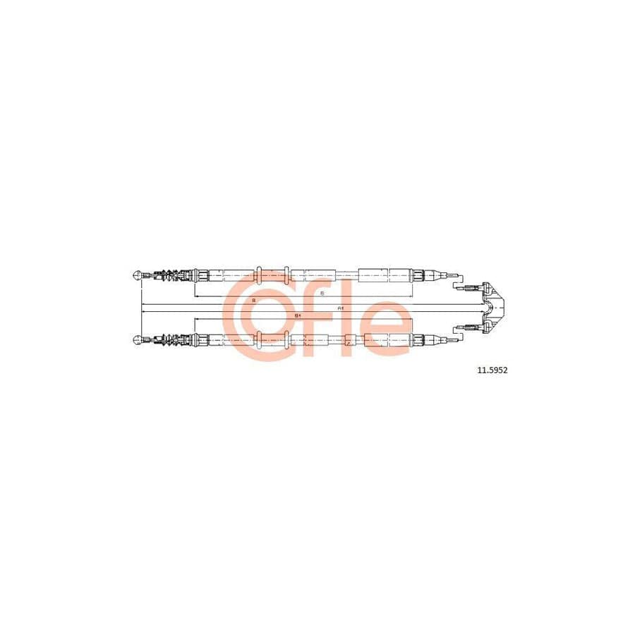 Cofle 11.5952 Hand Brake Cable