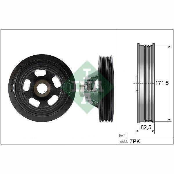 INA 544014410 Crankshaft Belt Pulley