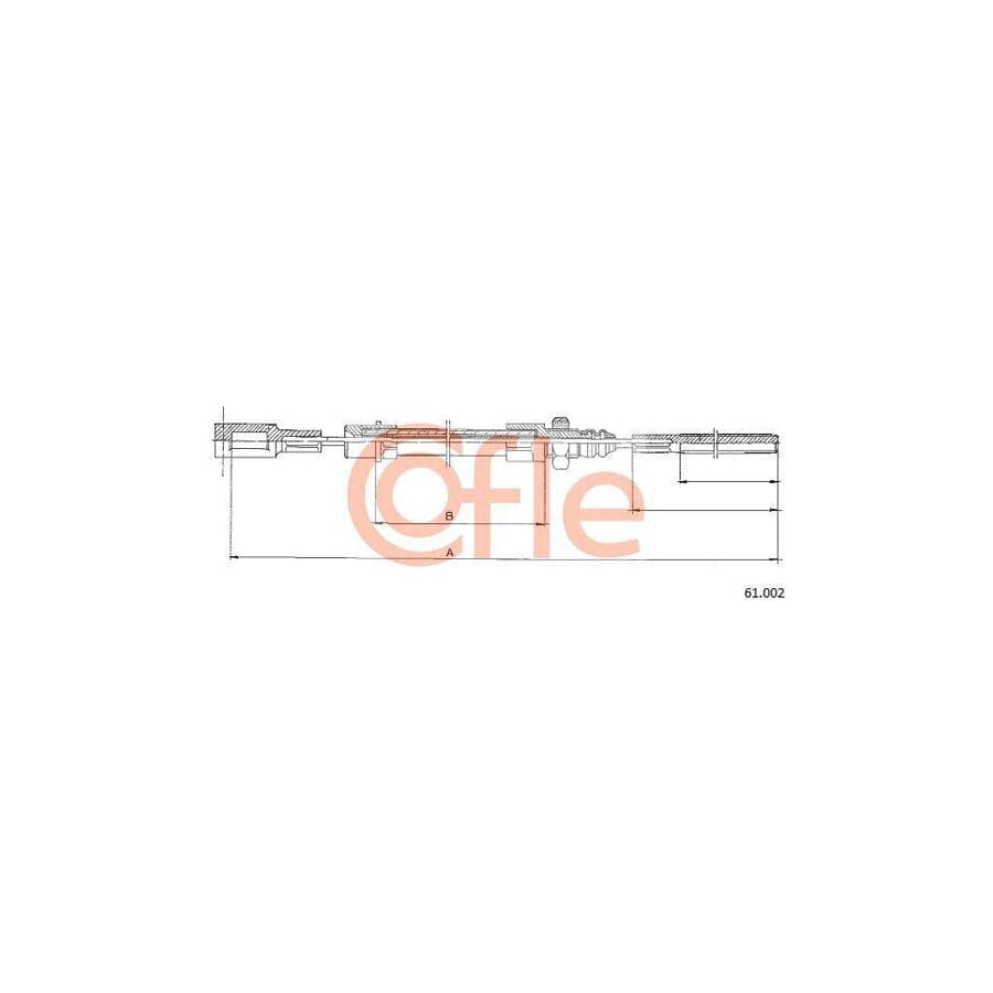 Cofle 61.002 Hand Brake Cable