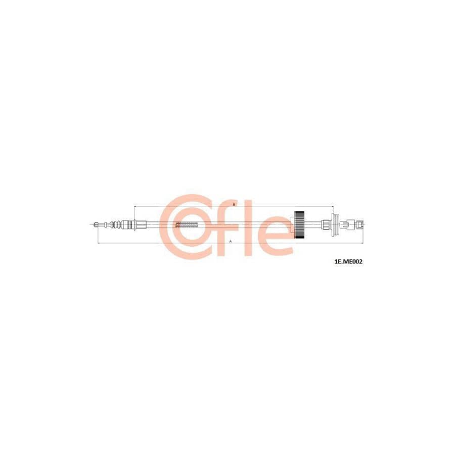 Cofle 92.1E.Me002 Hand Brake Cable Suitable for Mercedes-Benz S-Class
