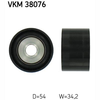 SKF VKM38076 V-Ribbed Belt Deflection/Guide Pulley