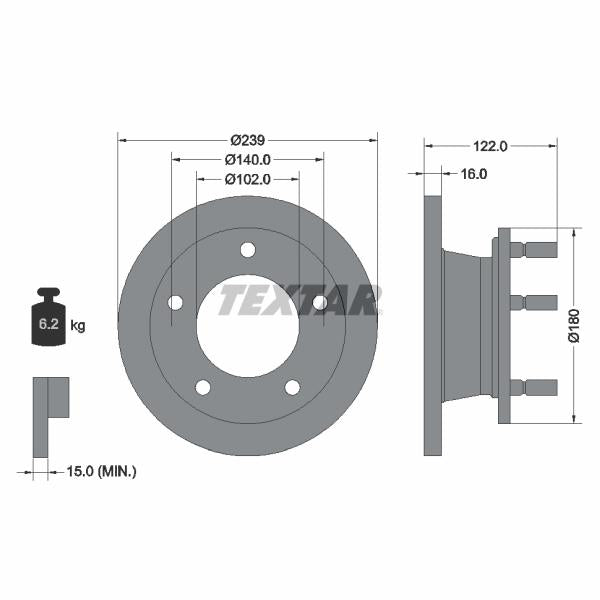 WABCO 4111419242 Brake Caliper Guide Bellow