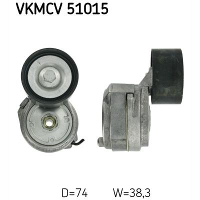 SKF VKMCV51015 V-Ribbed Belt Tensioner Pulley
