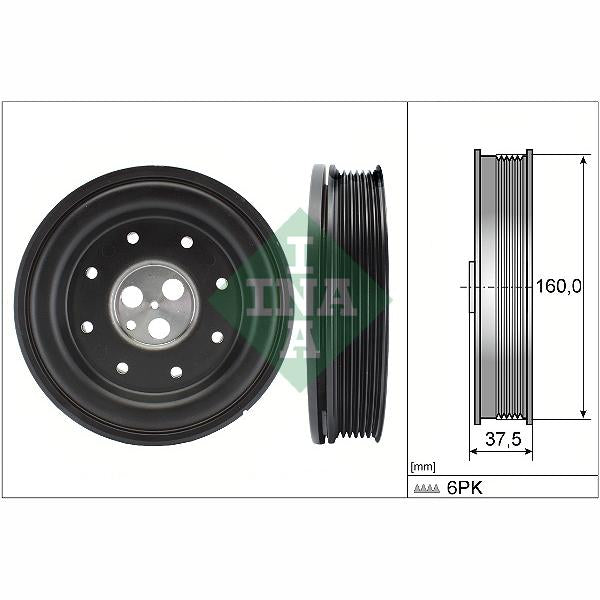 INA 544013410 Crankshaft Belt Pulley