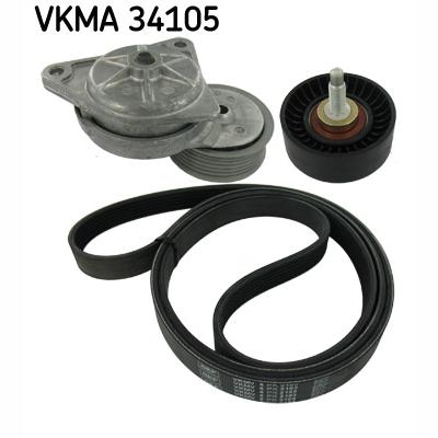 SKF VKMA34105 V-Ribbed Belt Set
