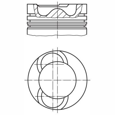 MAHLE 0384800 Piston