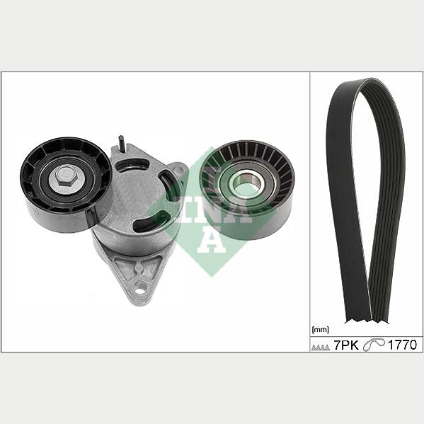 INA 529013610 V-Ribbed Belt Set