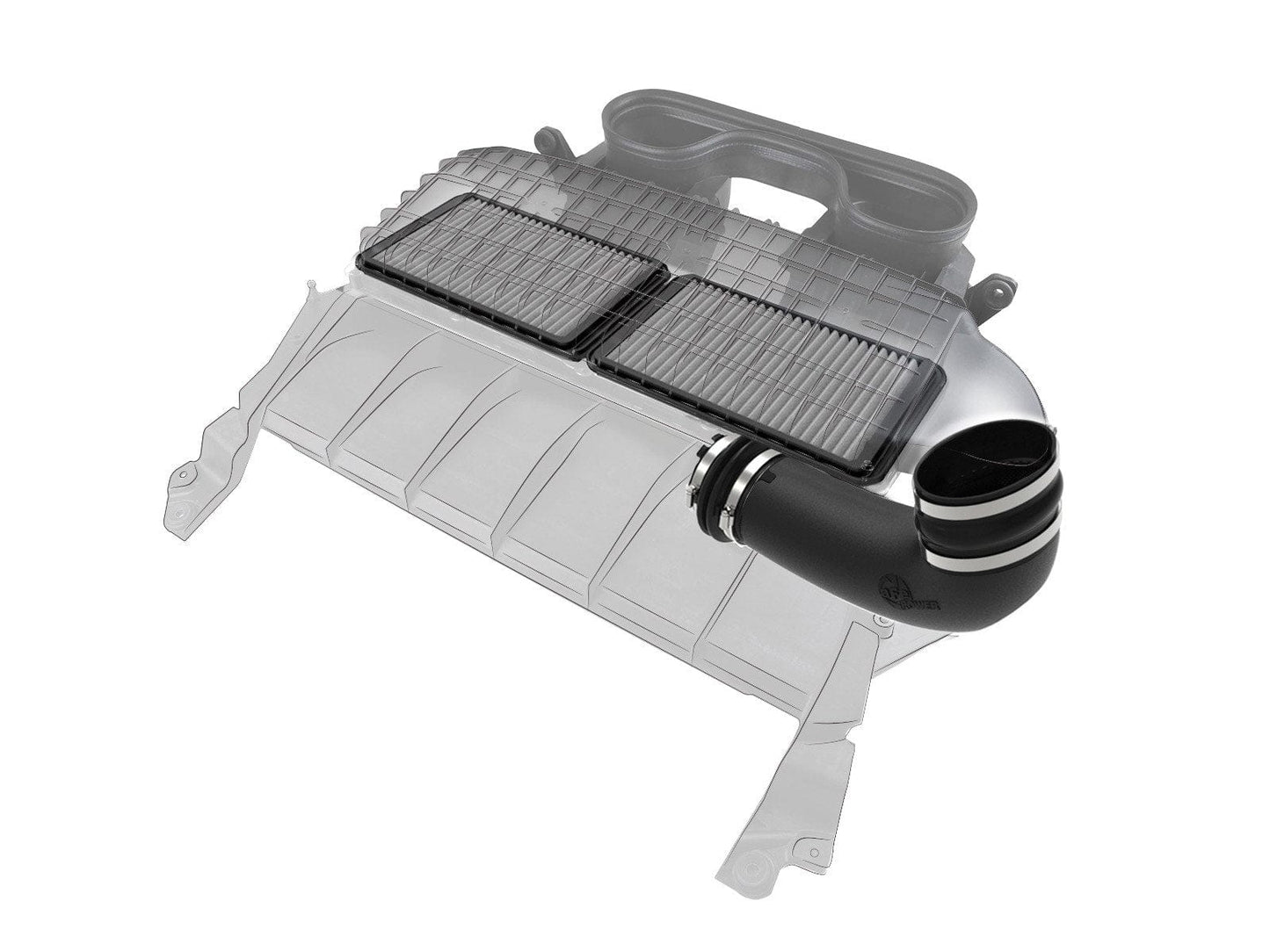 aFe 55-10014D Super Stock Induction System w/ Pro DRY S Filter