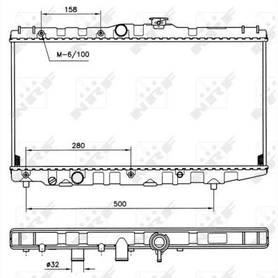 NRF NRF507581 Engine Radiator