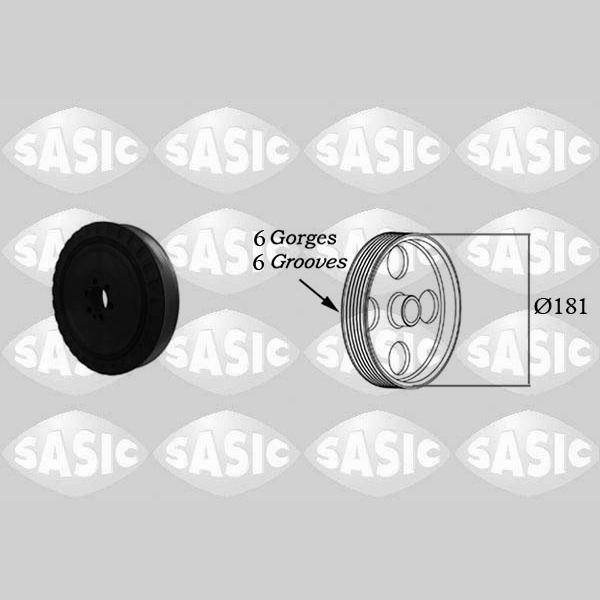 SASIC SAS2156039 Crankshaft Belt Pulley