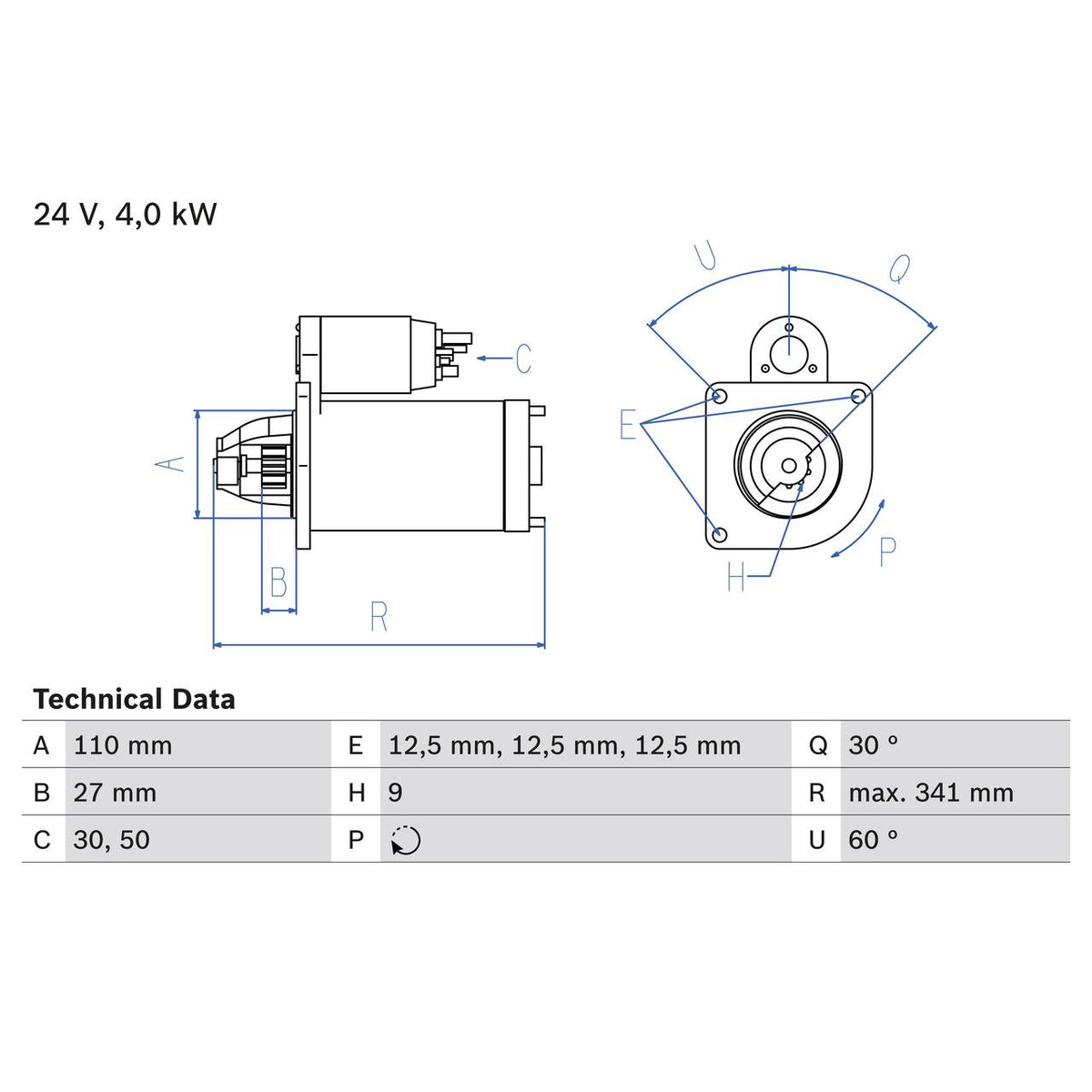 BOSCH 0986011310 Starter